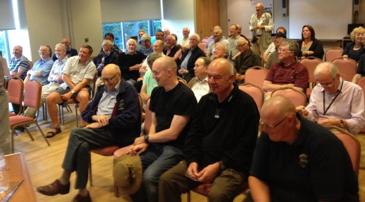 The audience at the Chelmsford Amateur Radio Society's July meeting