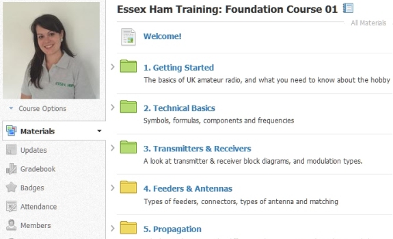 Online ham radio course