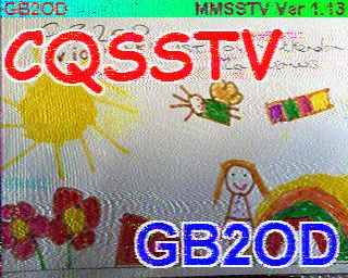 SSTV Image from GB2OD - Feb 2015