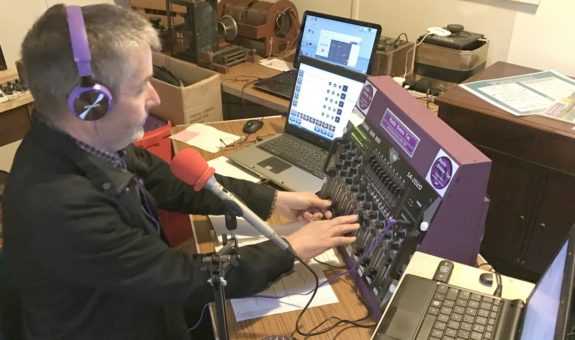 Jim 2E0RMI at the controls of online station Radio Emma Toc