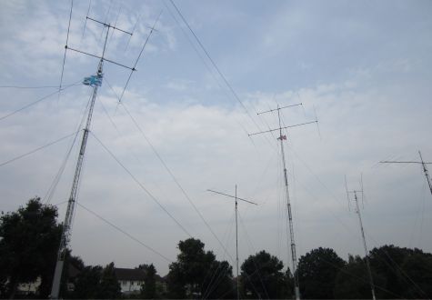 The antenna farm for 2o12L in Greenwich