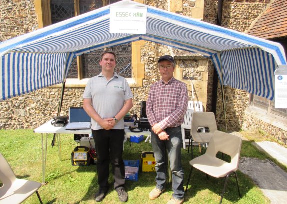 Pete M0PSX and Jim 2E0RMI at All Saints Church, Springfield