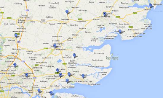 Amateur Radio Clubs in Essex (2014)