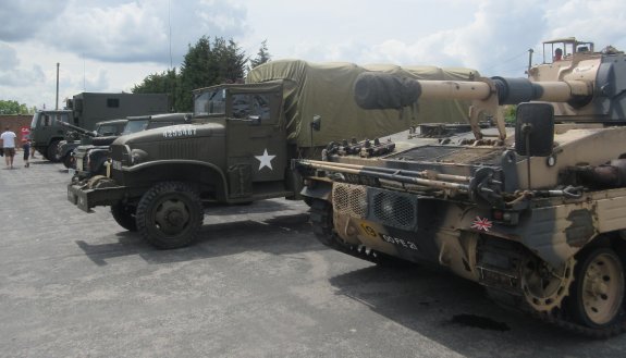 Military vehicles at the Paddocks, Canvey Island 2014