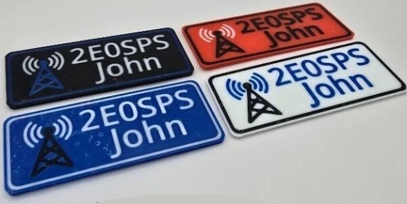 Ham Radio Callsign Badges