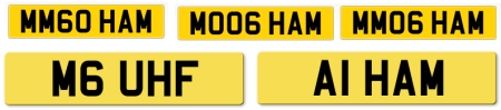 Ham Radio Callsign Numberplates