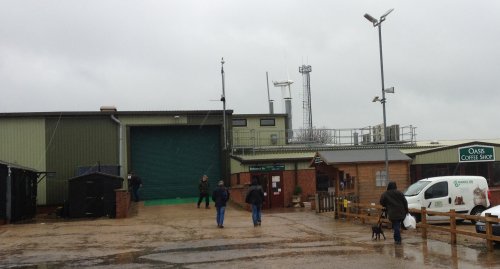 Cambridge Rally Entrance Entrance to Wood Green Aminal Shelter
