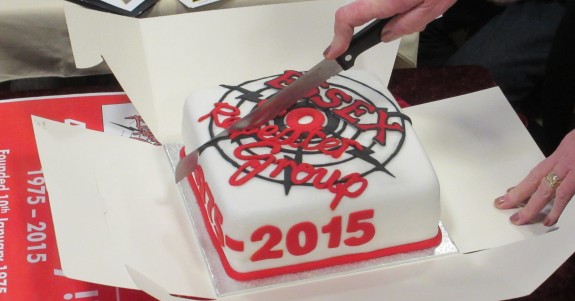 Cutting the ERG 40th Birthday Cake