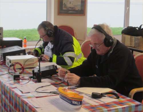 James 2E1GUA and John G1UZD on Sunday 26 Jan 2014 in Steeple