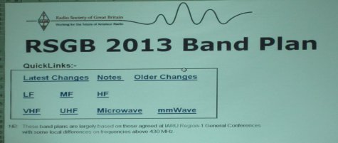 RSGB Band Plan 2013