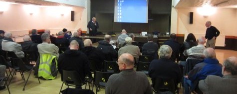 John G8DET starting off the Feb 2013 meeting