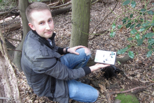 Gary, showing off one of the hidden HF transmitters