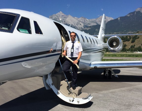 Johannes with the Cessna Citation Sovereign+