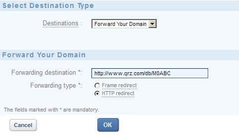 Forwarding your web domain Forwarding your web domain
