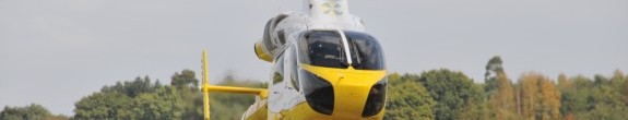 Essex Air Ambulance touching down - 01 Oct 14