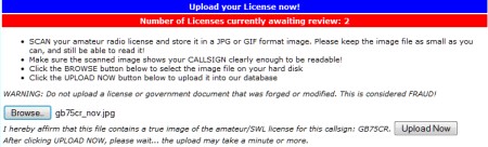 Upload your licence to eQSL for Authenticity Guaranteed