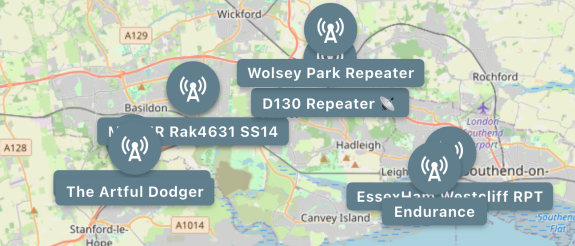Meshcore repeaters in South Essex