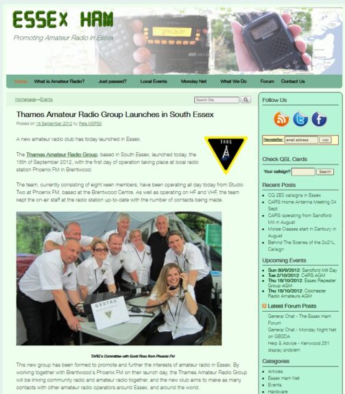 Essex Ham News Archive Sept 2012