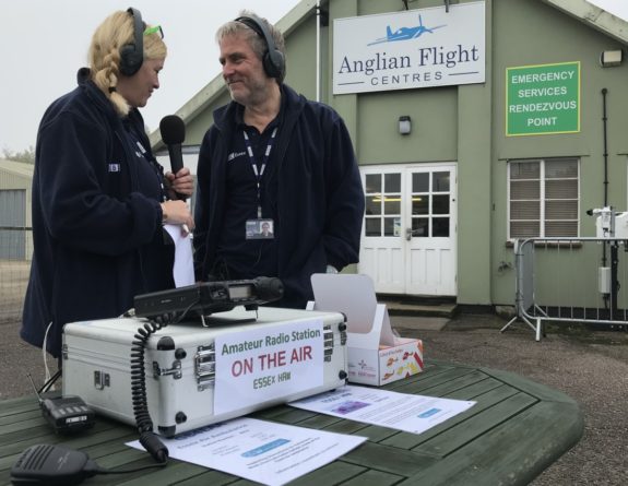 Liana Bridges and Barry Lewis from the BBC Essex Quest at Earls Colne