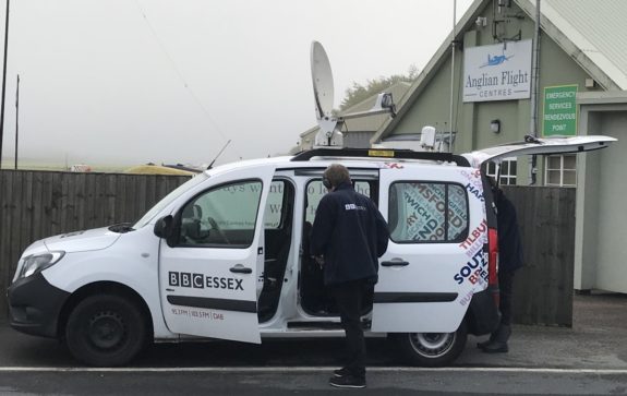 The BBC Essex Quest radio car at Earls Colne Airfield in September 2017