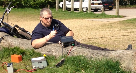 James 2E1GUA operating horizontally polarised on 20m