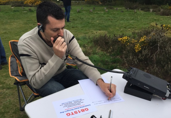 Charlie M0PZT, calling CQ as GB1STG from Galleywood Common