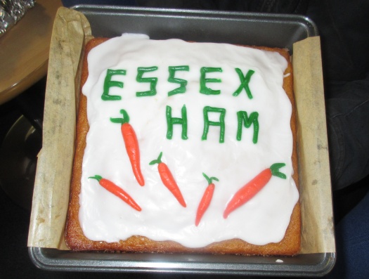 Essex Ham's Carrot Cake - Thanks to Maj