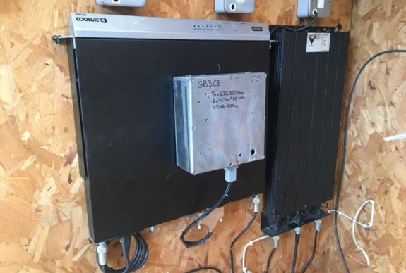 The new GB3CE repeater, installed in December 2017