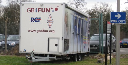 The GB4FUN van, parked in Milton Keynes