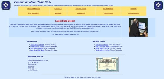 An example of a not-so-hot amateur radio website