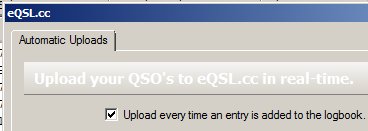 HRD Log: Auto eQSL reporting