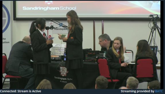 Screengrab of Sandringham School ISS Content 09 Jan 16