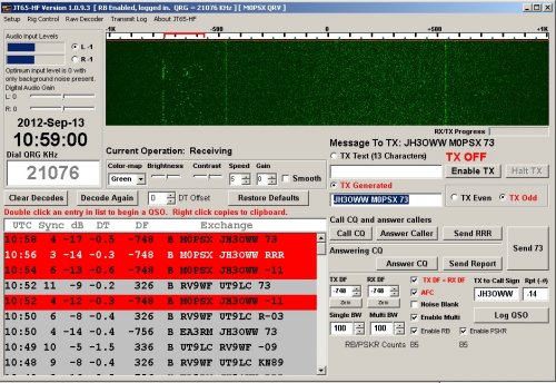 jt65 hf or wsjtx