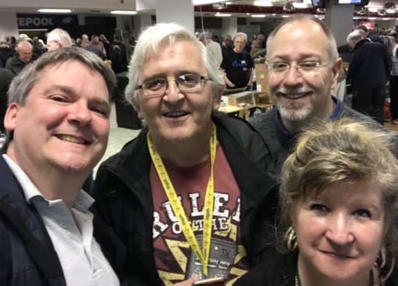 A selfie if a handful of Essex Hams at the Kempton Rally 2018