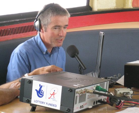 Jim 2E0RMI busy operating the HF bands Jim 2E0RMI busy operating the HF bands