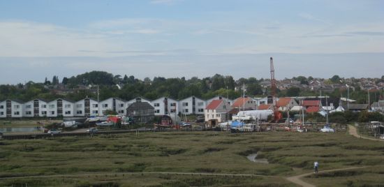 View of Tollesbury from the top of the Lightship