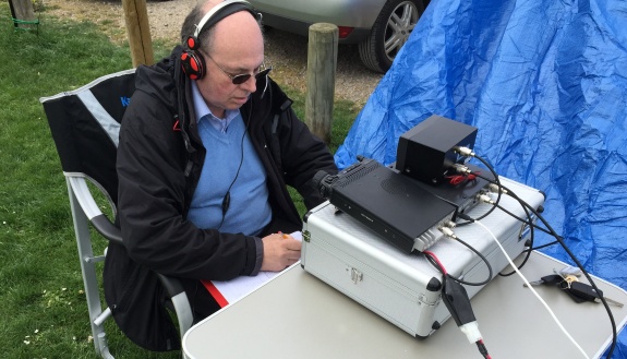 Steve 2E0UEH operating at Maldon Park on 15m SSB
