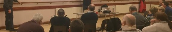 RSGB's Steve M1ACB presenting his talk on the Sandringham School ARISS contact