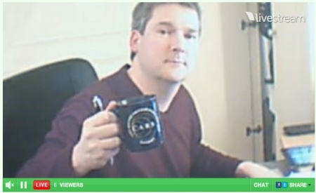 Pete M0PSX, captured on the Monday Night Net Live Feed