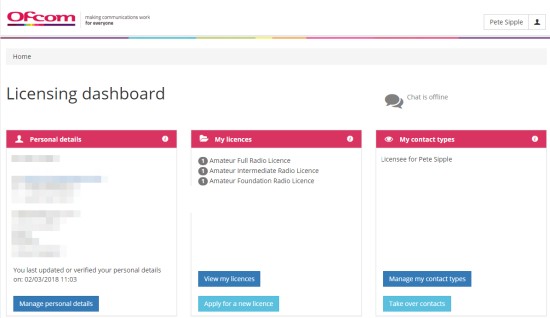 Ofcom Licence Portal