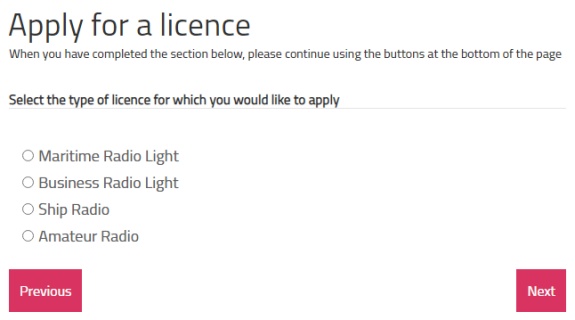 Selecting your Ofcom licence