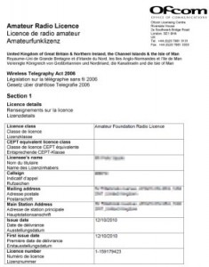 An Ofcom Foundation Licence