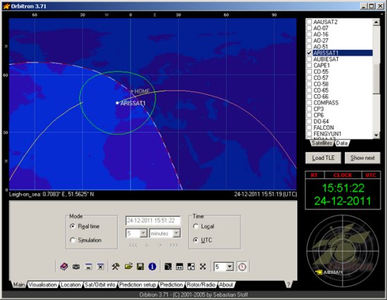 Orbitron Amateur Radio Satellite Tracking Software