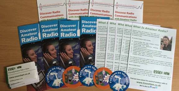 Display of amateur radio leaflets