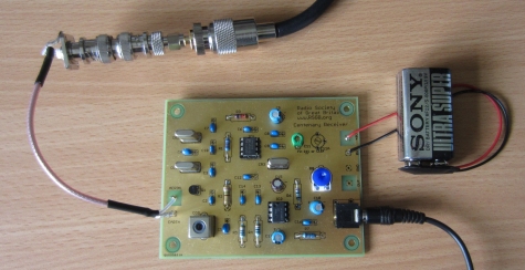 RSGB Centenary Receiver board connected and running