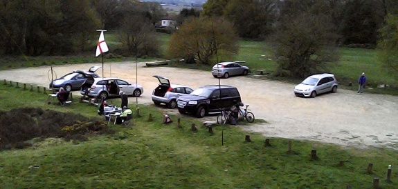 Aerial view of GB1STG, Galleywood Common - April 2015