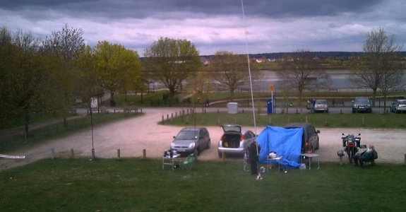 Aerial view of Maldon Park Field Day - April 2015