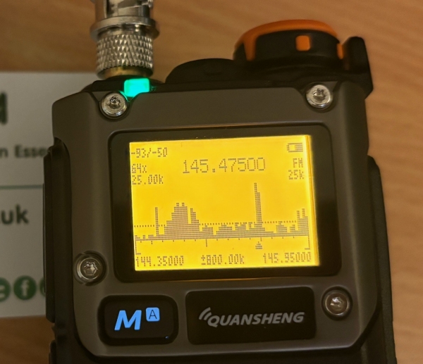 Quansheng UV-K5 Spectrum Analyser Mode