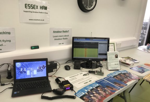 Essex Ham's Demo Table at the March 2018 Southend Raspberry Kam