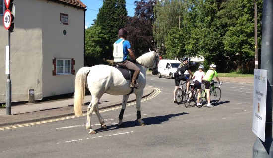 Unexpected item in the biking area...